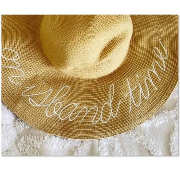 J. Crew Accessories - J CREW on Island Time Embroidered Straw Summer Hat